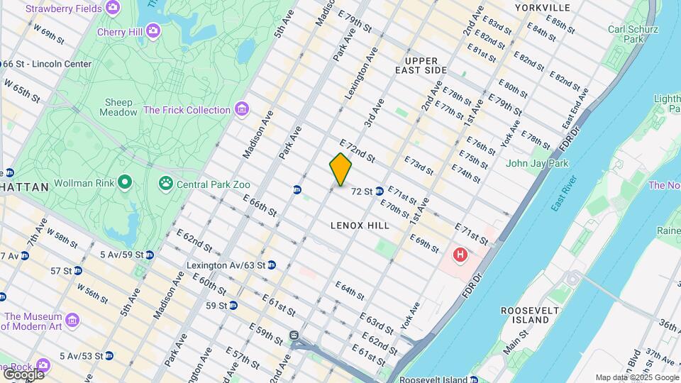 203 E 69th St Map and Location Details