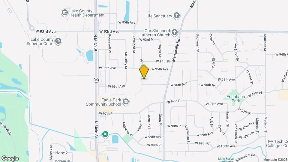 9537 Arthur St Map and Location Details