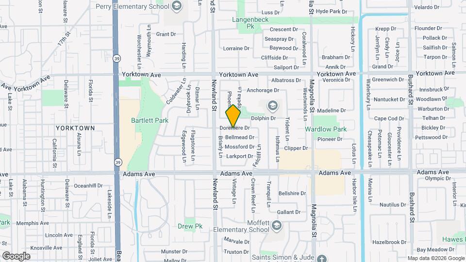 8602 Doremere Dr Map and Location Details