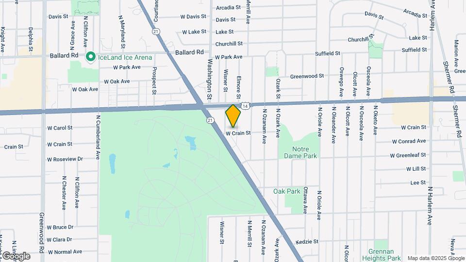8706 N Elmore St Map and Location Details