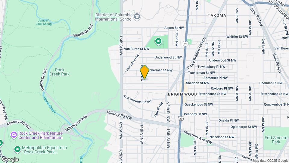 1397 Sheridan St NW Map and Location Details