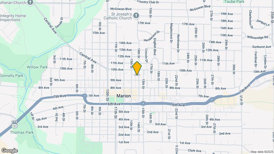 924 14th St, Unit First Floor Map and Location Details