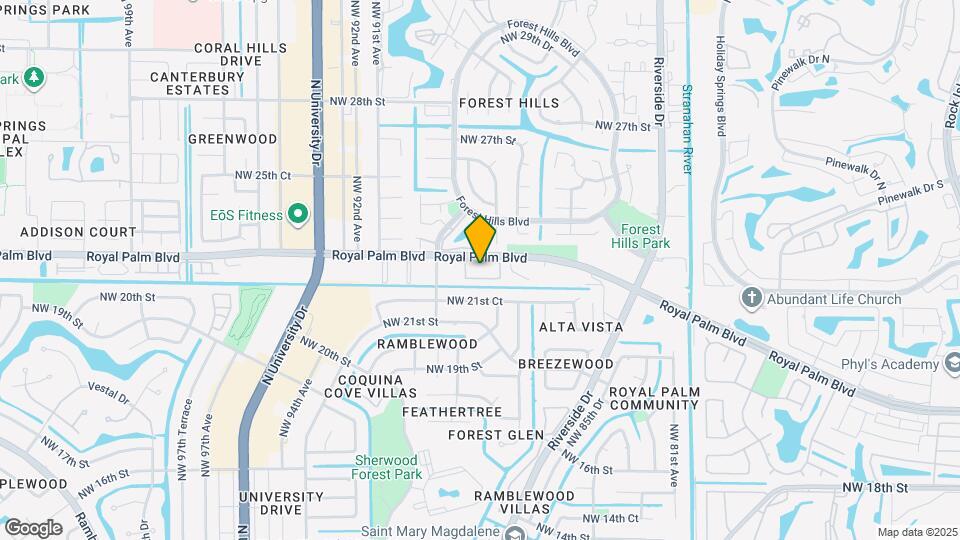 8800 Royal Palm Blvd Map and Location Details