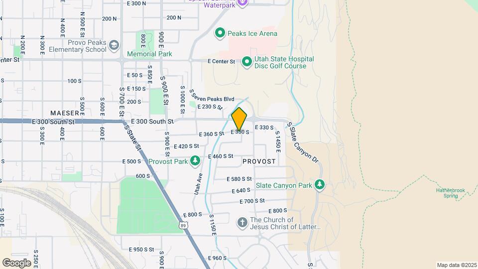 366 S 1280 E St Map and Location Details