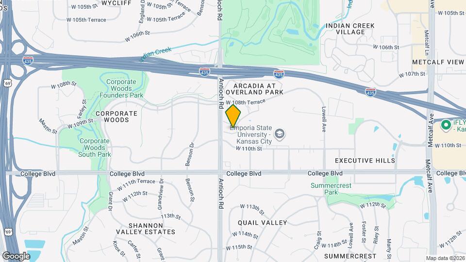 8602 W 109th Ter Map and Location Details
