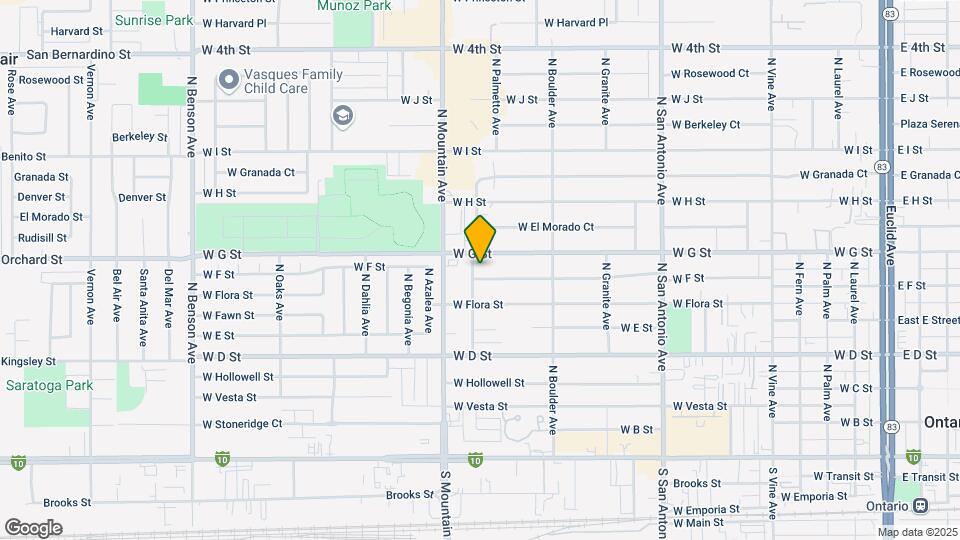 1028 W F St Mapa y Detalles de la Ubicación