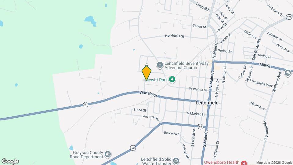 505 W Walnut St Map and Location Details