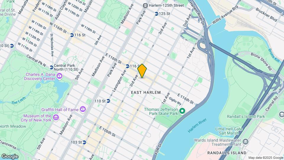 217 E 115th St Map and Location Details
