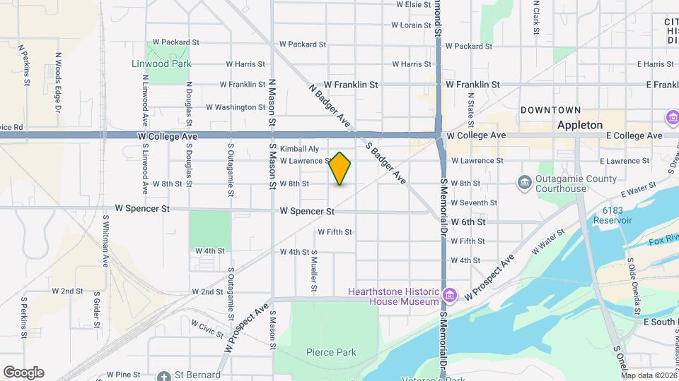 1025 W 8th St Mapa y Detalles de la Ubicación