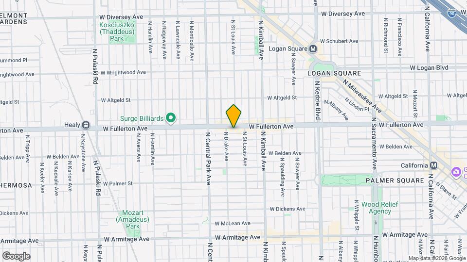 3523 W Fullerton Ave Map and Location Details