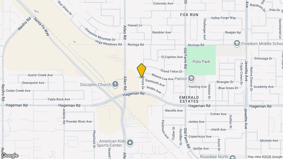 4419 Rushmore Dr Map and Location Details