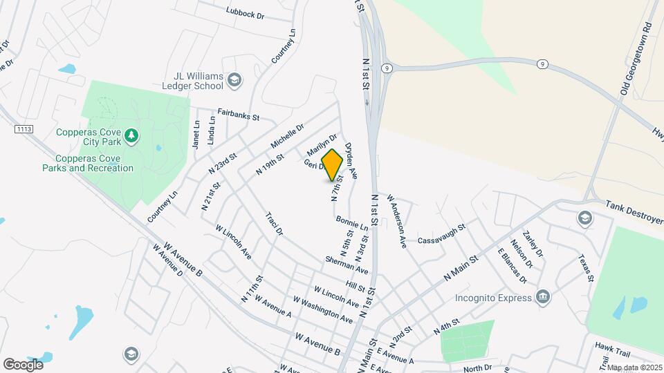 913 N 7th St, Unit D Map and Location Details