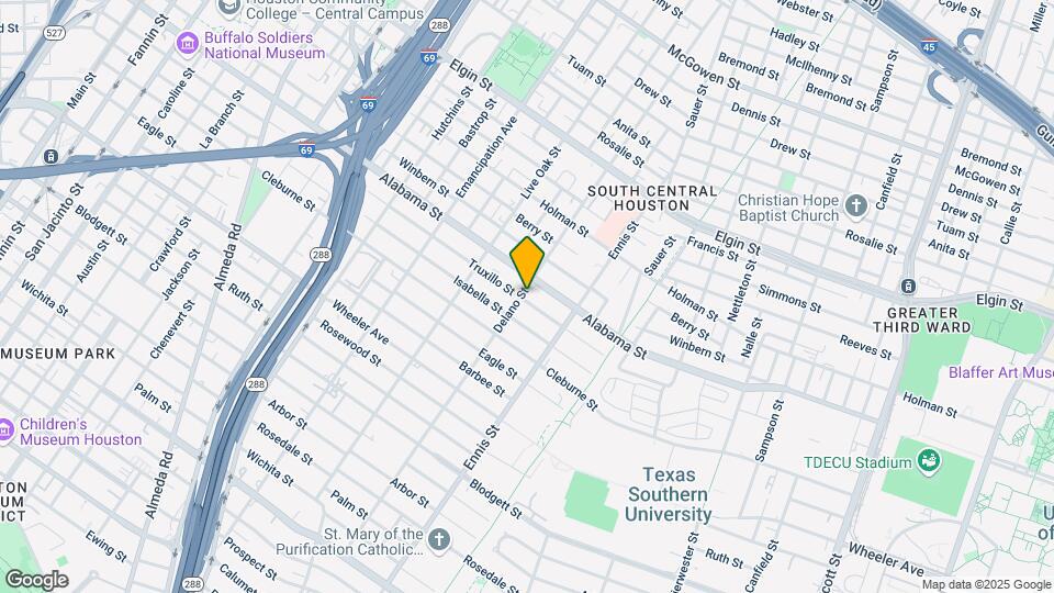 3807 Delano St Mapa y Detalles de la Ubicación