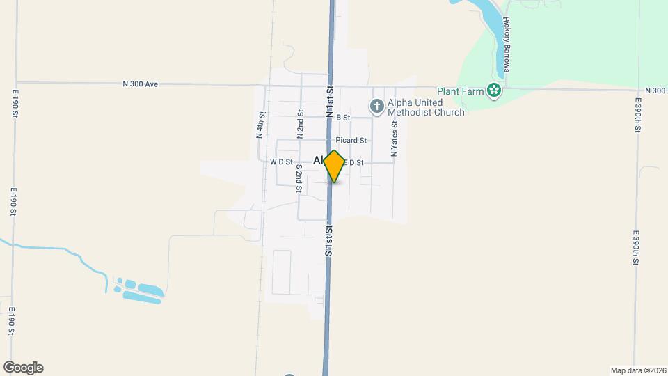 201 S 1st St Map and Location Details