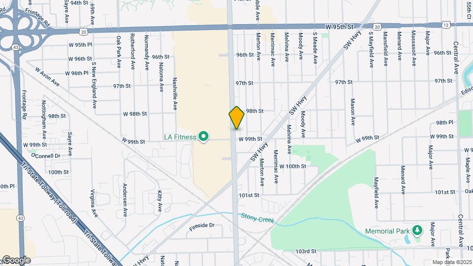 9839 Ridgeland Ave, Unit 2 North Map and Location Details