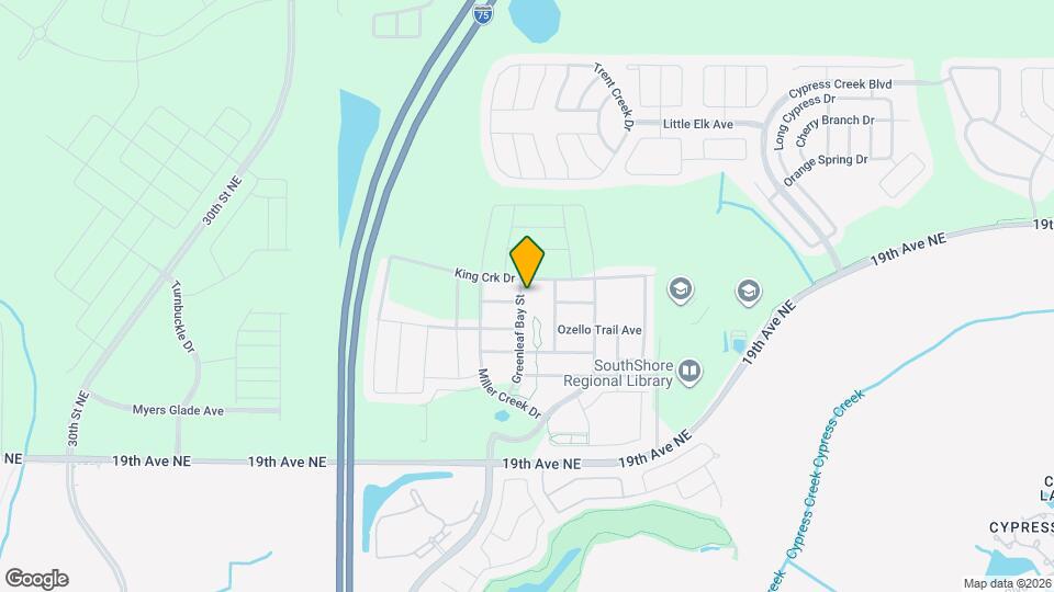 15610 Greenleaf Bay St Map and Location Details