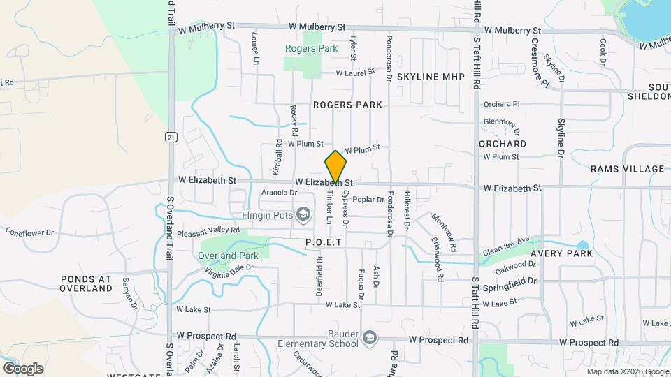 1000 Timber Ln Map and Location Details