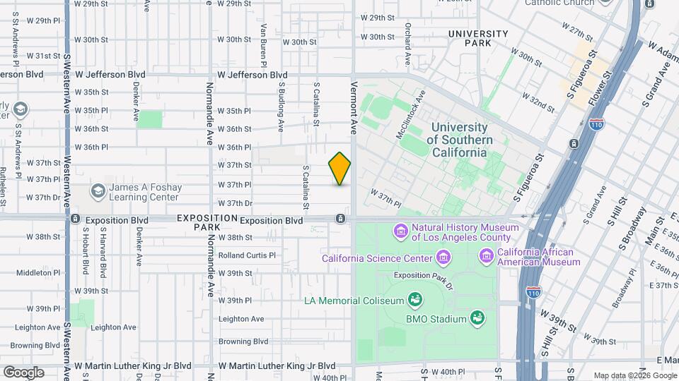 1124 W 37th Pl Map and Location Details