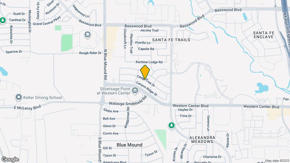 1828 Cedar Tree Dr Map and Location Details