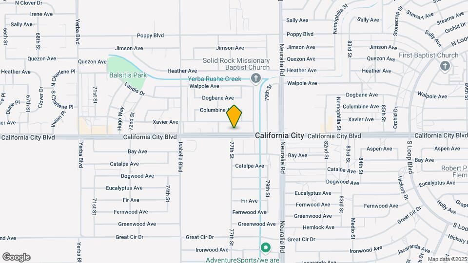 7731 California City Blvd Map and Location Details