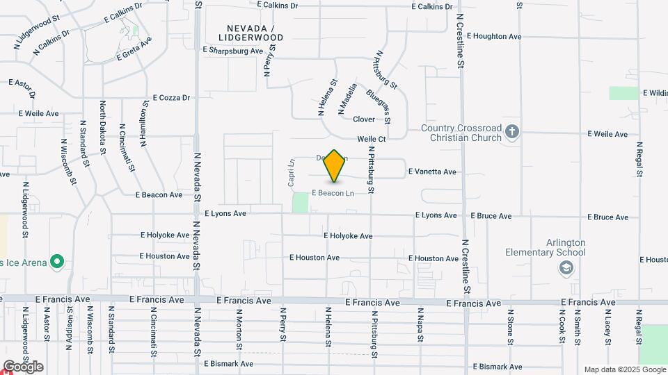 1613 E Beacon Ln Mapa y Detalles de la Ubicación