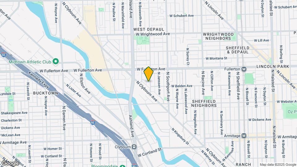 2306 N Greenview Ave Map and Location Details