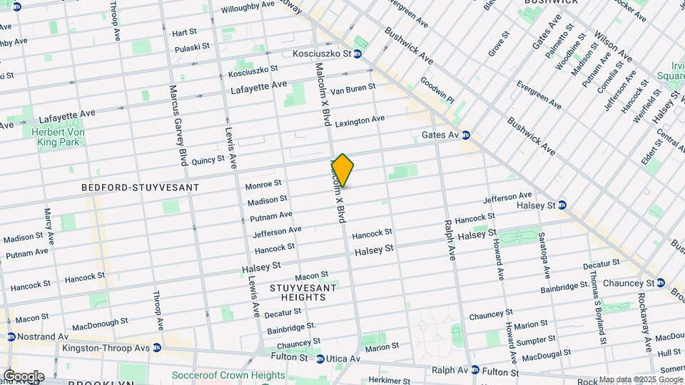 179 Malcolm X Blvd Map and Location Details