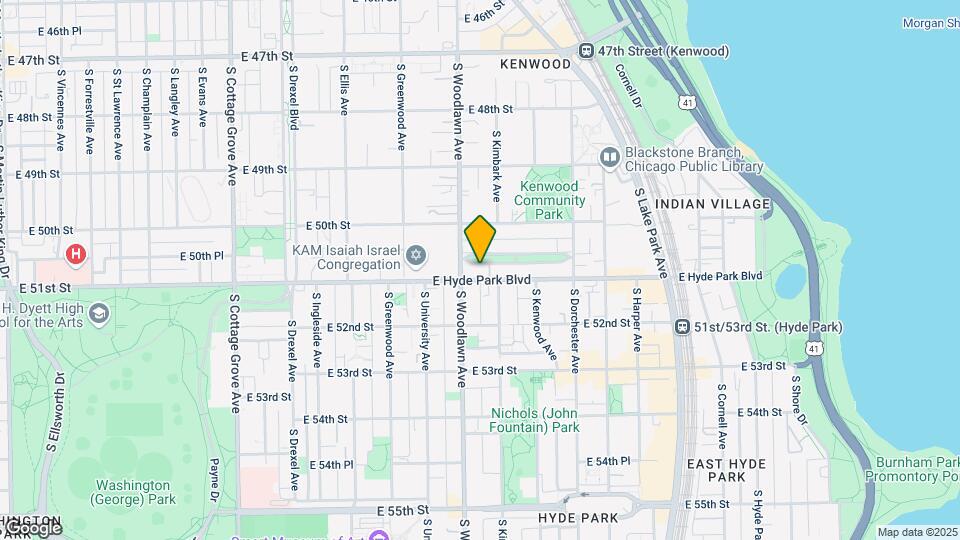1220 E Hyde Park Blvd Map and Location Details