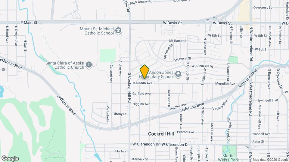 4207 Meredith Ave, Unit 4207 Meredith Ave Dallas, TX 75211 Mapa y Detalles de la Ubicación