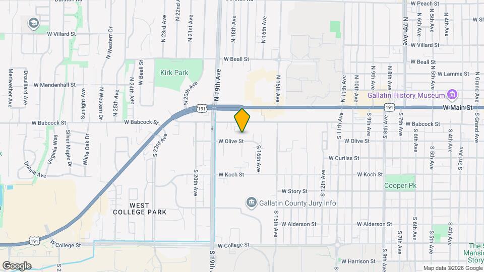 1703 W Olive St Map and Location Details