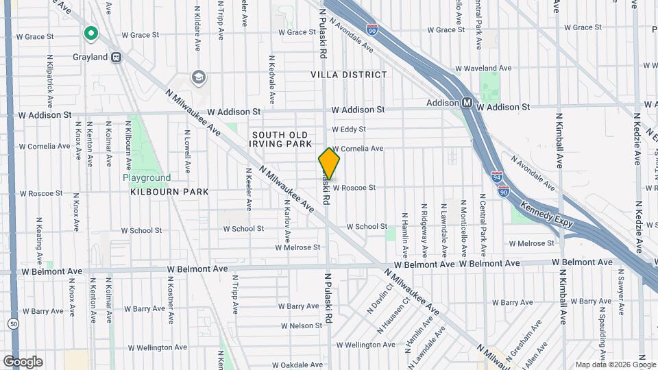 3401 N Pulaski Rd, Unit 3 Map and Location Details
