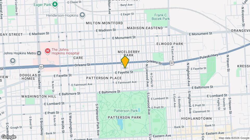 2608 E Fayette St Mapa y Detalles de la Ubicación