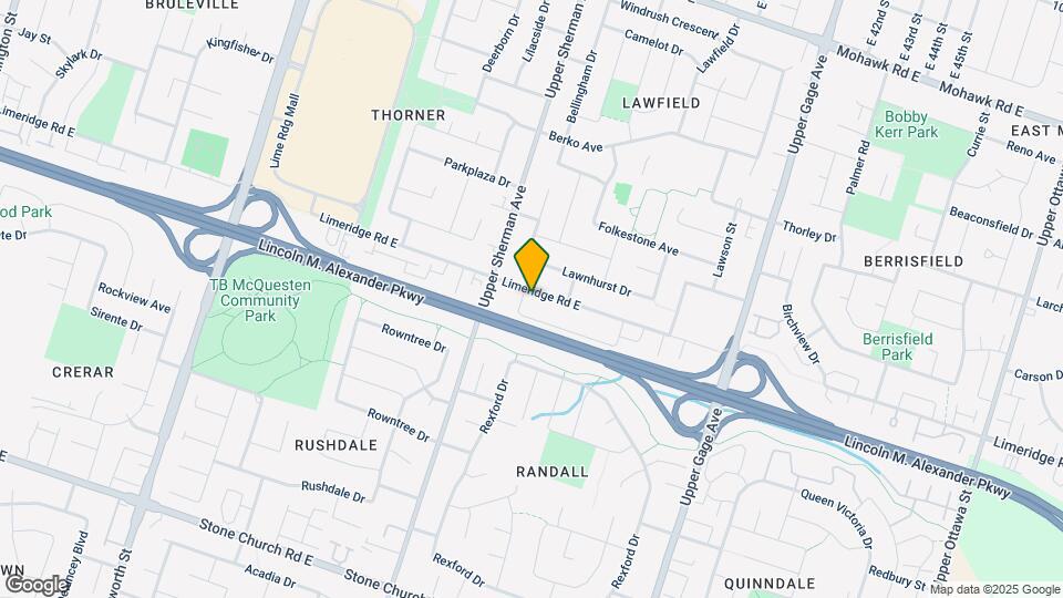 686 Limeridge Rd E Map and Location Details