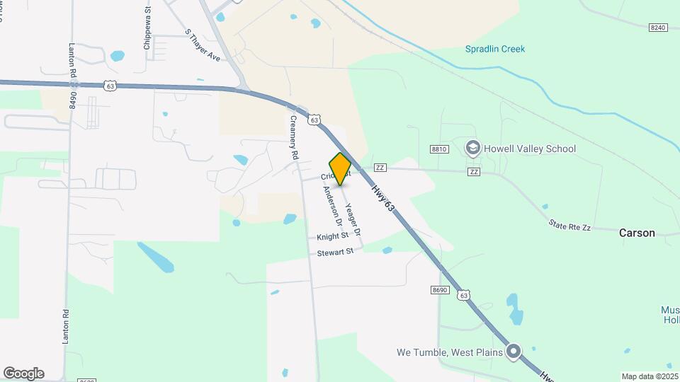 1101 Yeager Dr Map and Location Details