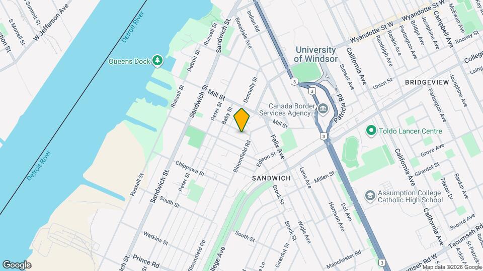 623 Tournier St Map and Location Details