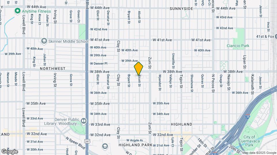 3733 Alcott St Map and Location Details