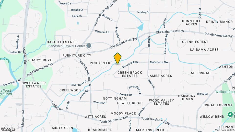 1666 Greenbrook Dr Map and Location Details