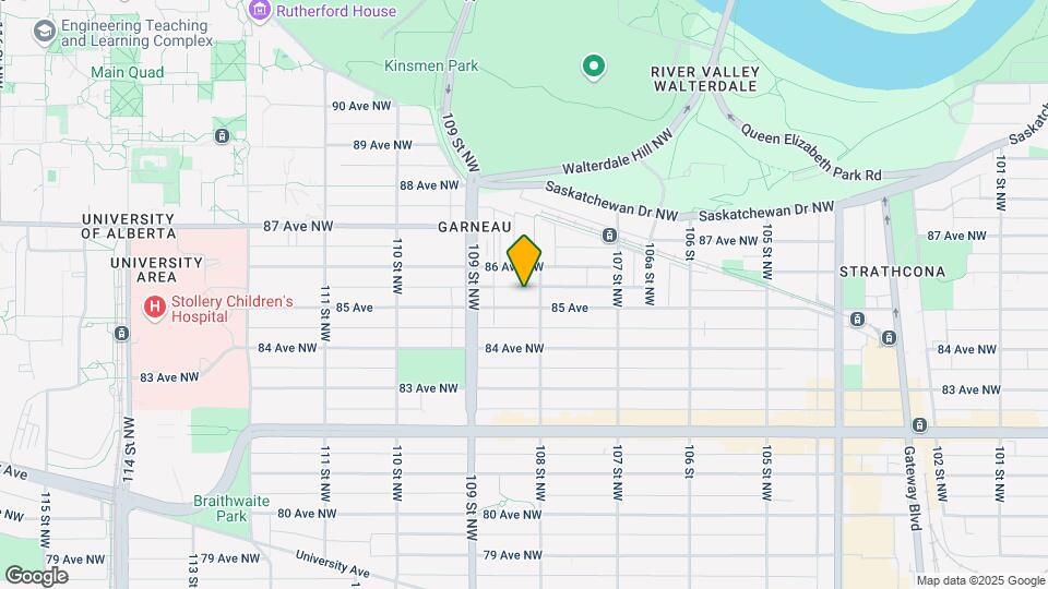 10808 85 Ave NW Map and Location Details