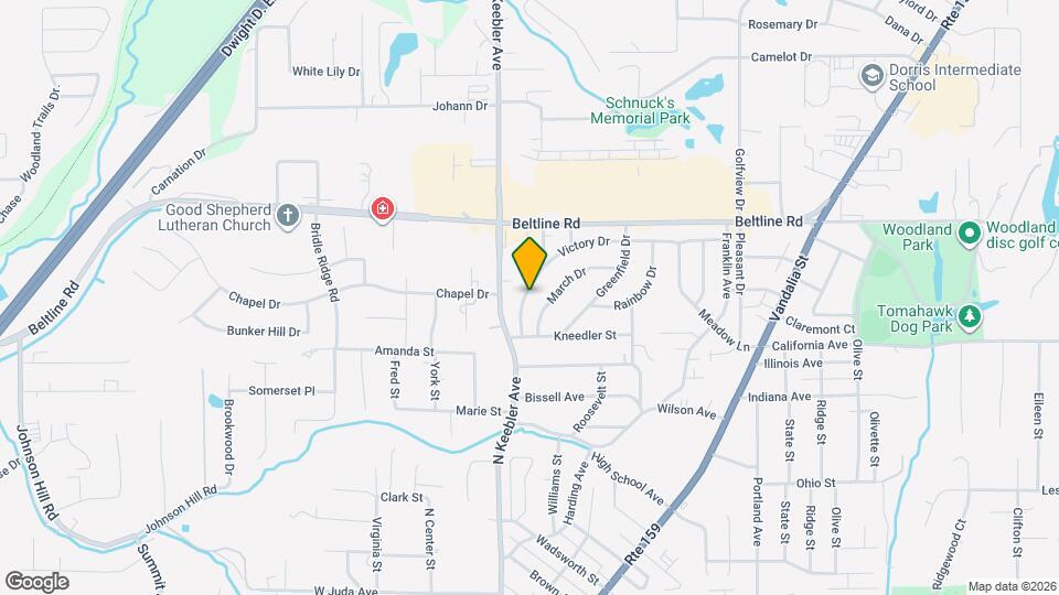 834 Victory Dr Map and Location Details