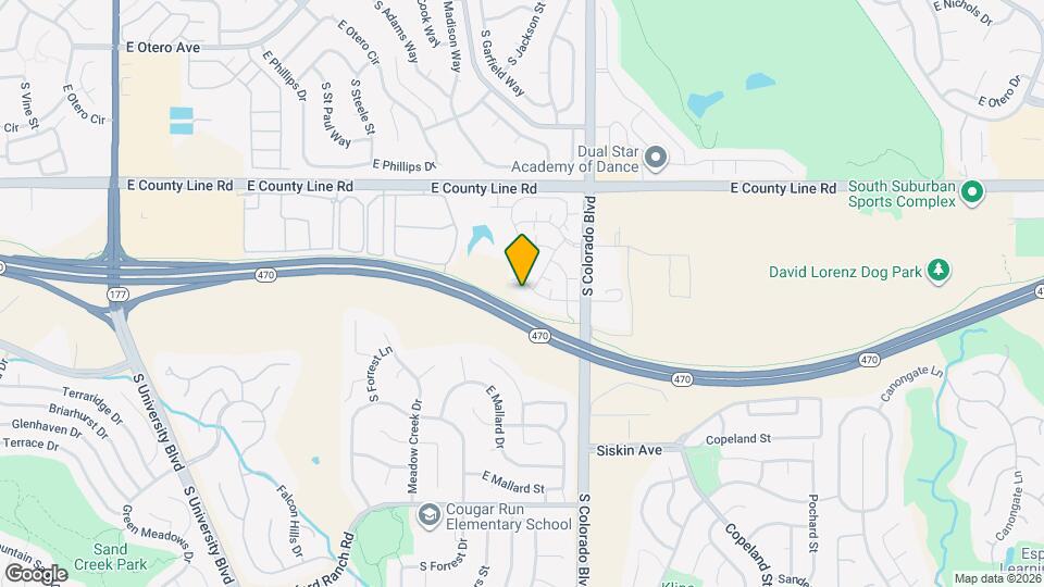 8445 Pebble Creek Way Map and Location Details