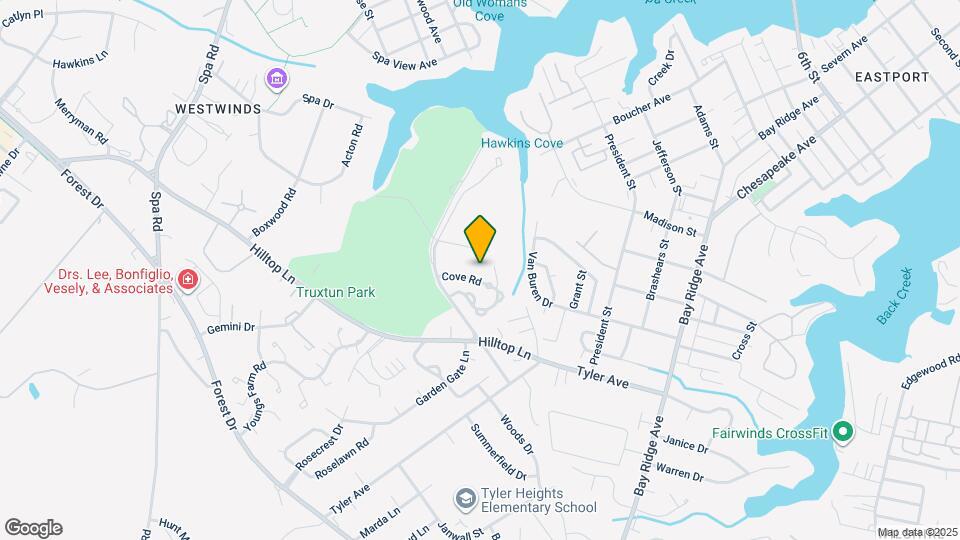 1134 Cove Rd Map and Location Details