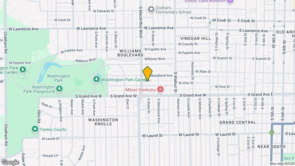 741 W Vine St Map and Location Details