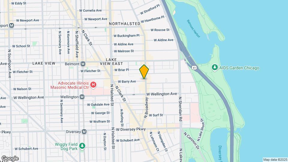 604 W Barry Ave, Unit M06B Map and Location Details