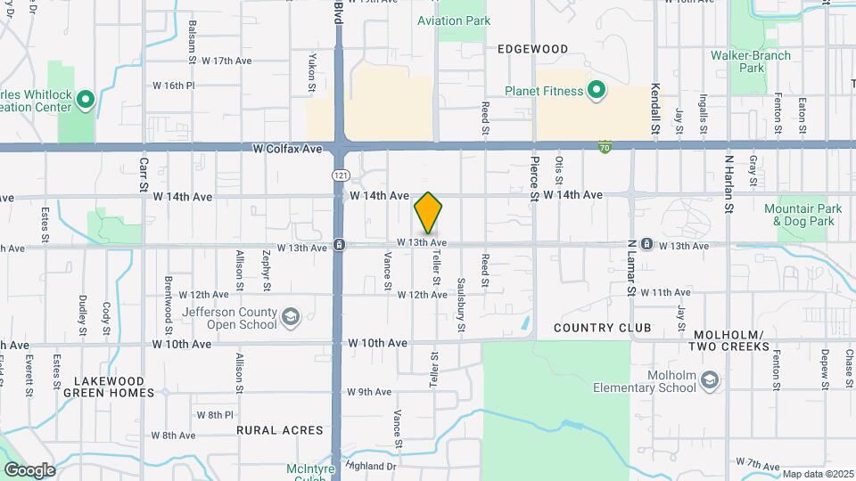 7247 W 13th Ave Map and Location Details