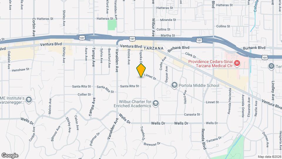 5371 Topeka Dr Mapa y Detalles de la Ubicación