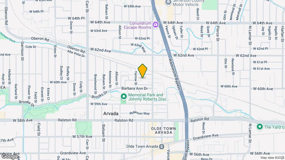 6034 Yarrow St Map and Location Details