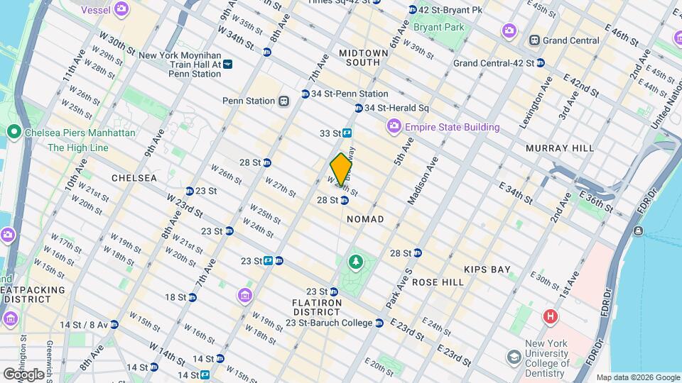 1195 Broadway Map and Location Details