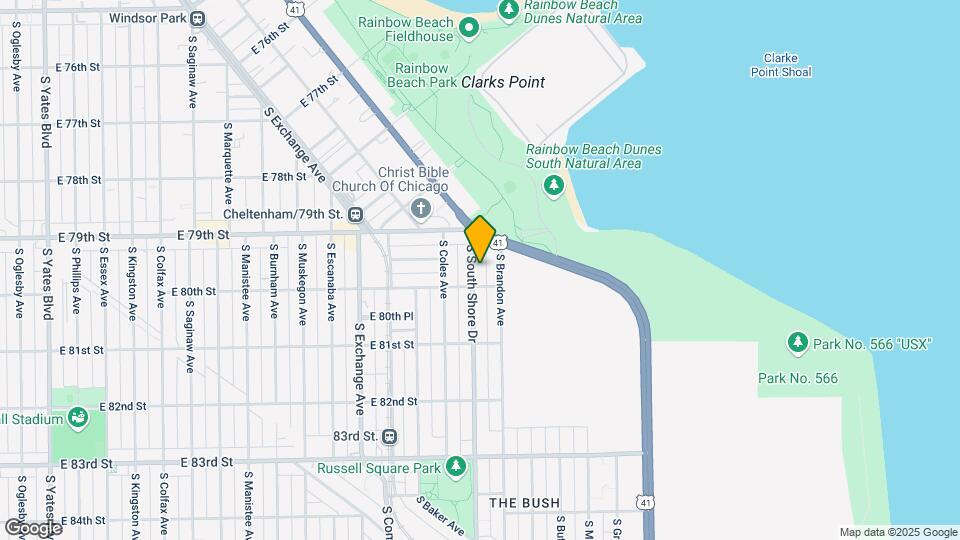 7945 S South Shore Dr Map and Location Details