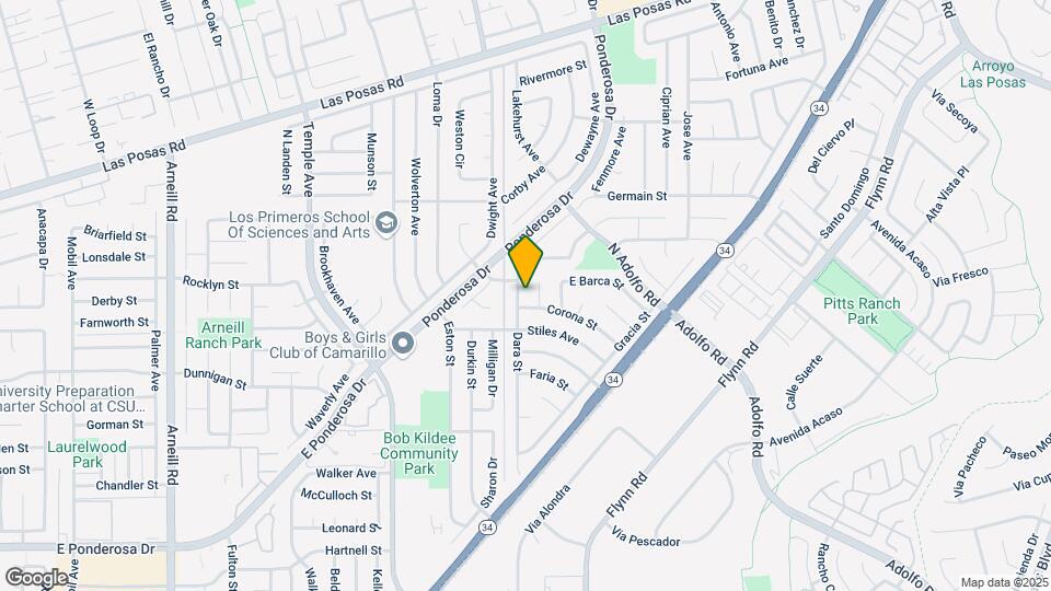 1470 Dara St Map and Location Details