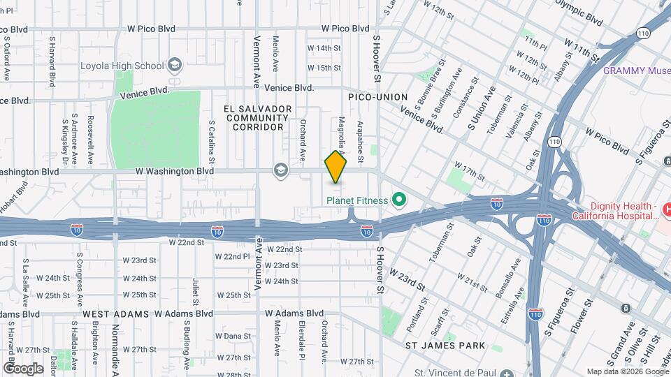 1933 Magnolia Ave Map and Location Details